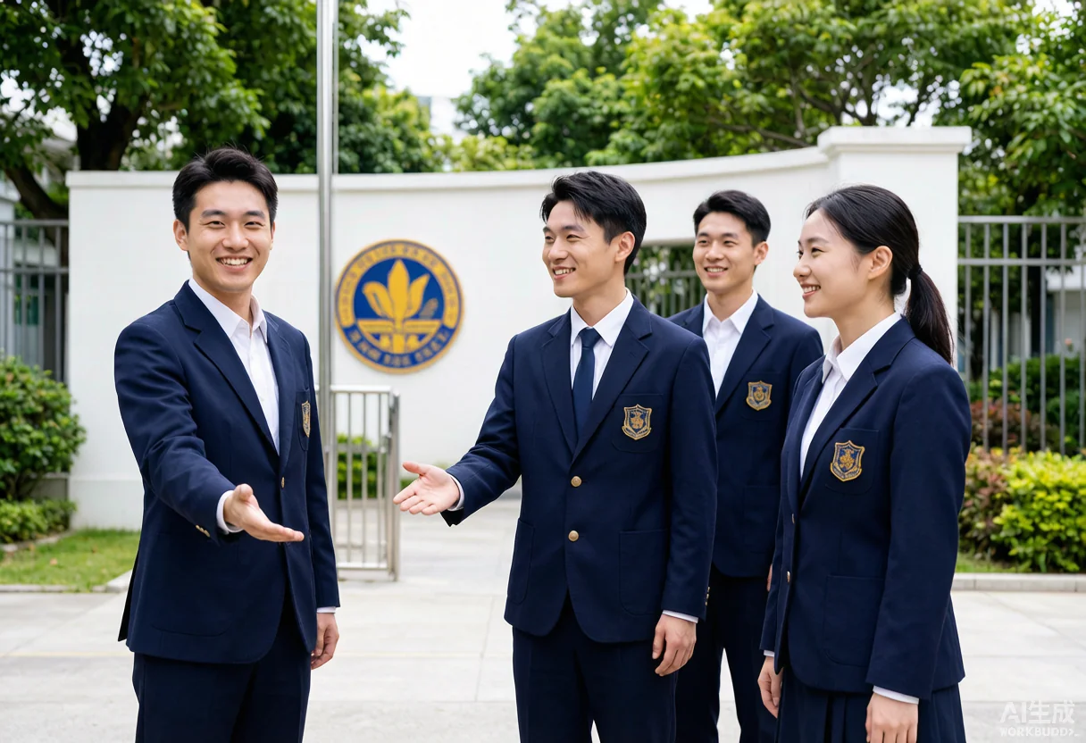 校服定制 - 为 泰州中学 提供 教育学校 职业装定制案例 项目实拍图3 - 教育学校服装定制