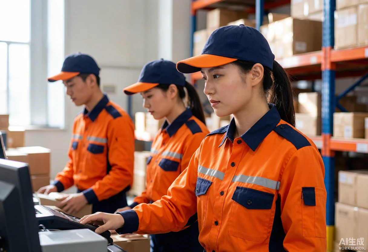 快递员工作服 - 苏州金峰物流设备有限公司 - Logistics & Express Uniform Case Study solution photo - 物流快递 workwear