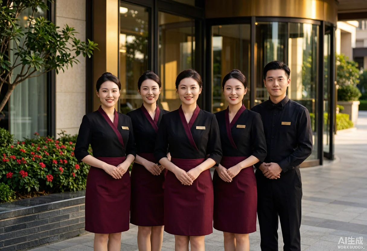 酒店制服 - 为 苏州工业园区综保物业管理有限公司漕湖分公司 提供 酒店物业 职业装定制案例 项目实拍图3 - 酒店物业服装定制