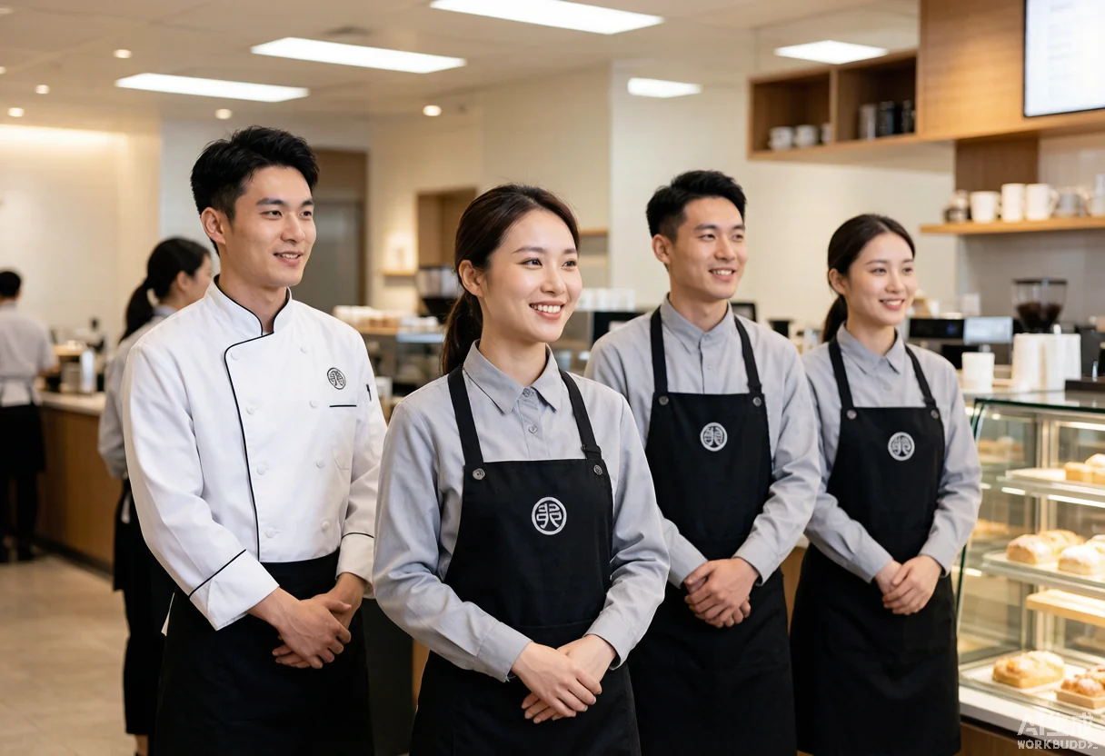 餐厅制服 - 为 妙百香有限公司 提供 餐饮连锁 职业装定制案例 解决方案配图 - 餐饮连锁工作服定制